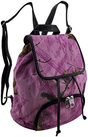 Realtree Vinyl Basic Multipurpose Backpacks Xtra Colors Camouflage Concealed Carry Backpack 12 X 13 X 6 Inches Purple