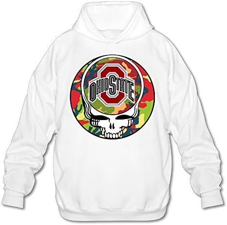 Huma Men's Ohio State Dead University Autumn Pullover S White