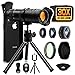 Moikin 18X-30X Cell Phone Camera Lens, 4 in 1 Photography Lens Kit - 18X-30X Zoom Telephoto Lens - Remote Shutter, Wide Angle, Fisheye & Macro Lens for iPhone, Samsung & Android Smartphones