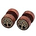 PiercingJ 6pcs 16G Mens Womens Stainless Steel Flower Life Tree Stud Barbell Earrings Illusion Ear Plug 0G Gauge Look
