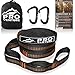 Pro Hammock Tree Straps with CARABINERS - 11 Feet, Adjustable 44 Loops, 400LB Rated (1200LB Tested), Easy Set up, Heavy Duty But Lightweight.