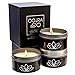 Oojra Essential Oil Scented Soy Wax Luxury Travel Candle Gift Set of 3 with Gift Box - Thai Jasmine Bamboo, Australian Eucalyptus, Japanese Cherry Blossom