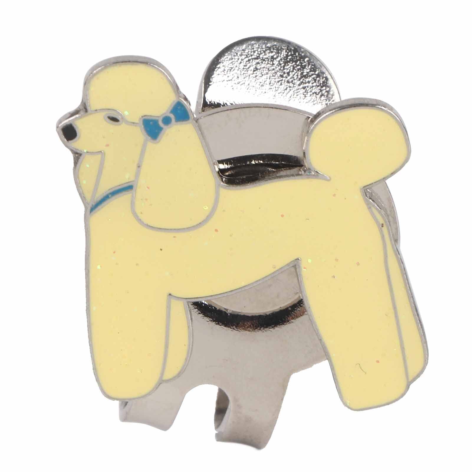 VBESTLIFE Hat Clip,Stainless Steel Cute Ball Marker with Magnetic Ball Marker Gift for Women Lady Kids (Dog) Leisure Sport