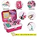 WenToyce Pretend Play Make up Kit Little Girls Dress-up Fake Cosmetic Set with Storage Backpack Box-No Mess Kids Beauty Salon