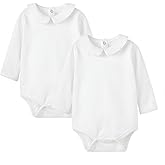 pureborn Baby Romper Bodysuits 2-Pack Unisex Soft Cotton One-Piece Outfit for Infant Boys Girls 0-24 Months