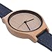 Luno Wear Black Hana, Women's Wood Watch, Bamboo, Genuie Leather