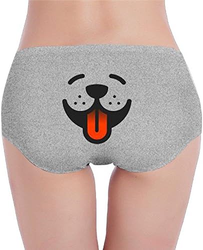 TTTFU Women's Low Waist Briefs Cotton Soft Dog Face Ladies Hiphuggers Underwear Panties Seamless Underwear Invisible Bikini