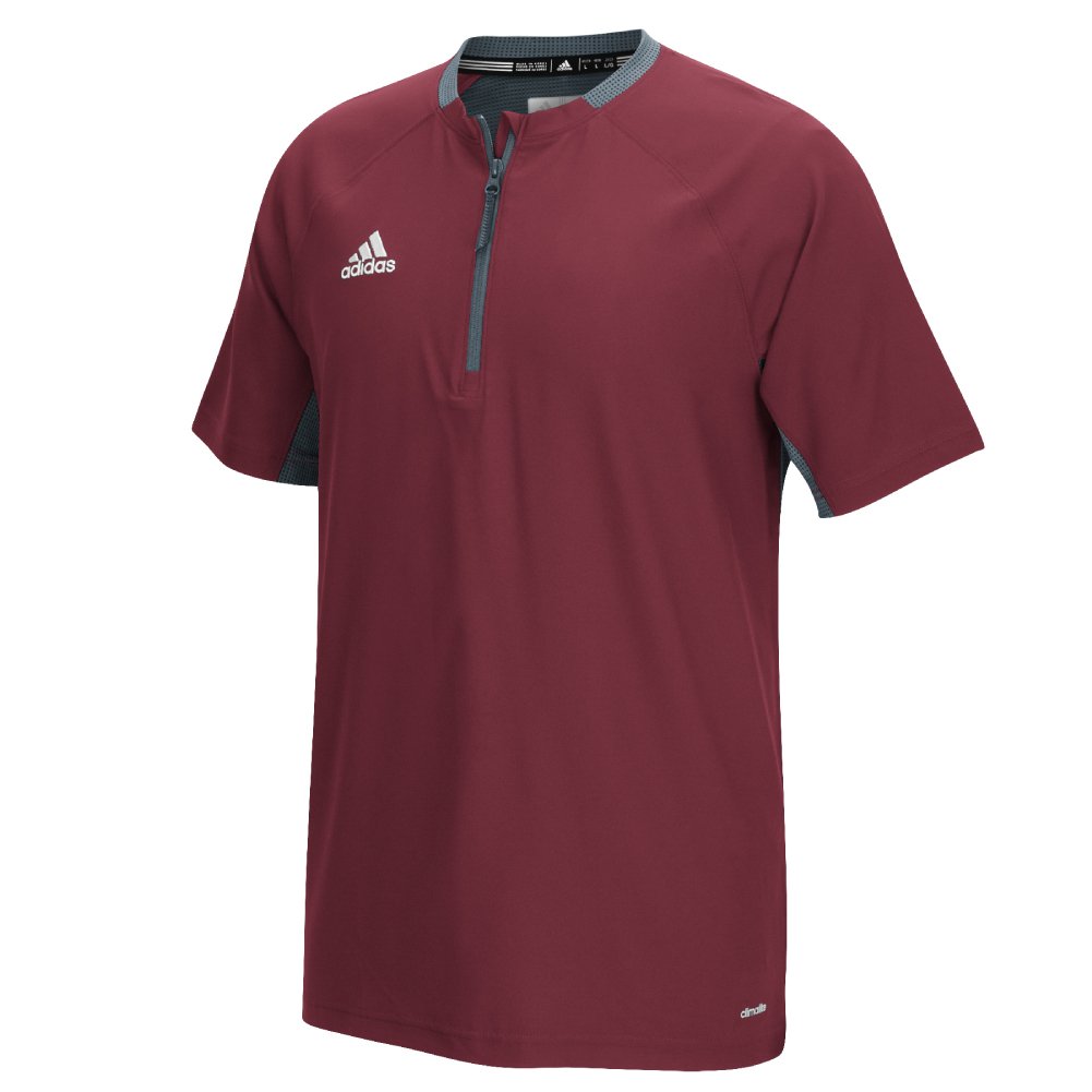 Adidas Fielders Choice Mens Baseball Cage Jacket 4XLT BurgundyOnix