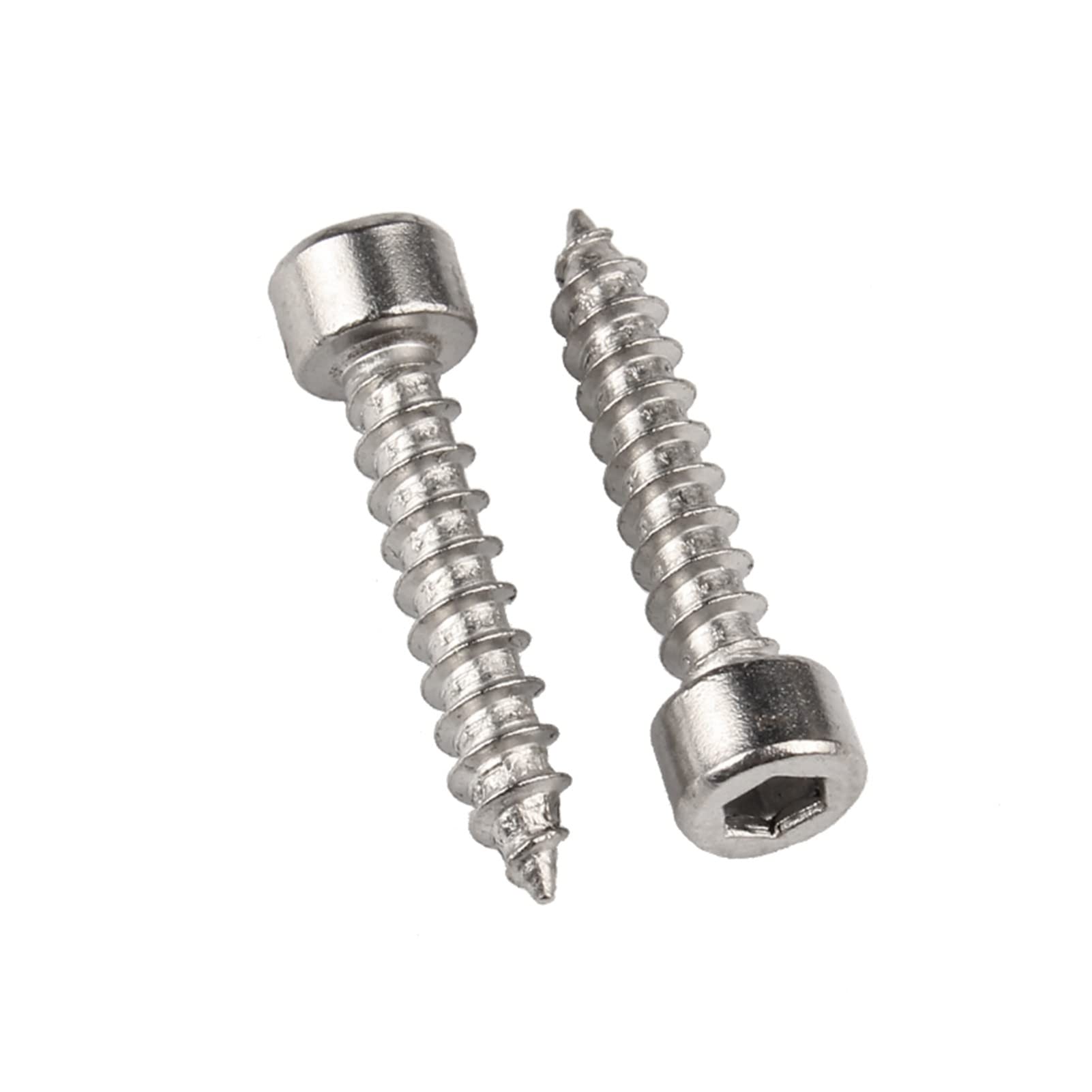 ORANXIN M5 x 12mm 30 Pcs Self Tapping Drilling Screws 304 Stainless Steel Cylindrical Head Speaker Trumpet Socket Cap Wood Screw