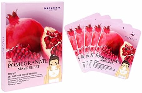 Jean Pierre Women's Pomegranate Mask Sheet (Pack of 5)