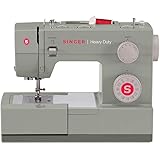 SINGER | Heavy Duty 4452 Sewing Machine with 110 Stitch Applications, Metal Frame, Built-In Needle Threader, & Heavy Duty Acc