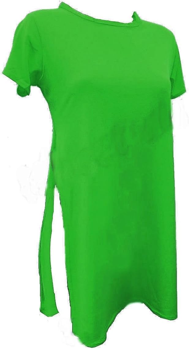 double side slits split long t shirt