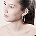 IBLUE Jewelry Women's Gold Silver Hoop Earrings 6 Pairs a Set
