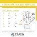 Tilos 1.5mm Tropical Dive Gloves Stretchy Mesh with Amara Leather for Snorkeling, Kayaking, Water Jet Skiing, Sailing, Scuba Diving, Rafting (Black, L)