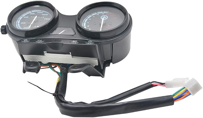 Compteur De Vitesse Moto YBR 125 - Boîtier Noir Anti-éblouissement 12V DC - Remplacement Direct
