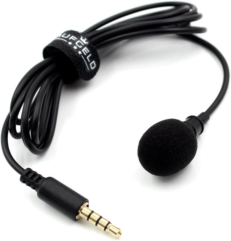 Professional Best Small Mini Lavalier Lapel Omnidirectional Condenser Microphone for Apple iPhone Android Windows Cellphones Clip On Interview Video Voice Podcast Noise Cancelling Mic Blogger Vlogger: Musical Instruments