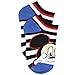 Mickey Mouse Little Boys 6 pack Socks (2-4 (Shoe: 4-7), Blue/Red/Black Mickey)