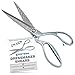 Kristman Dressmaker Shears Professional 9.5 Inch Scissors Cut with Ease Silver