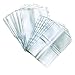LONG TAO 12 Pcs A5 6 Holes Loose Leaf Notebook Refills Filler Organizer 6 Pcs Zipper Bag and 6 Pcs Business Card Refill Page Included Insert Card Paper Photo Folder Organizer