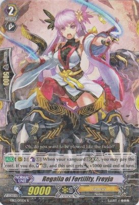 Cardfight!! Vanguard TCG - Regalia of Fertility, Freyja (EB12/015EN) - Extra Booster Pack 12: Waltz of the Goddess