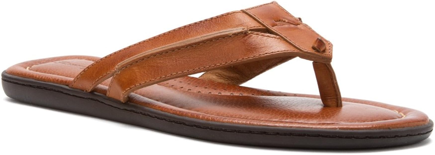 Amazon.com | Tommy Bahama New Men's Archer Thong Sandals Whiskey 9 | Sandals