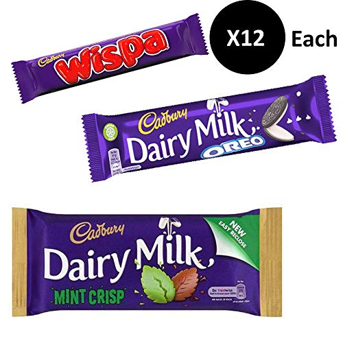 Buy Cadbury Wispa + Cadbury Dairy Milk with Oreo + Cadbury Mint Crisp