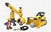 Toy State Caterpillar CAT Junior Operator Work Site - Machine Pairs Dump Bulldozer/Crane Construction Vehicle