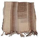 Thunderhead Shemagh Tactical Military Desert Scarf Head Wrap (Sand & Tan)