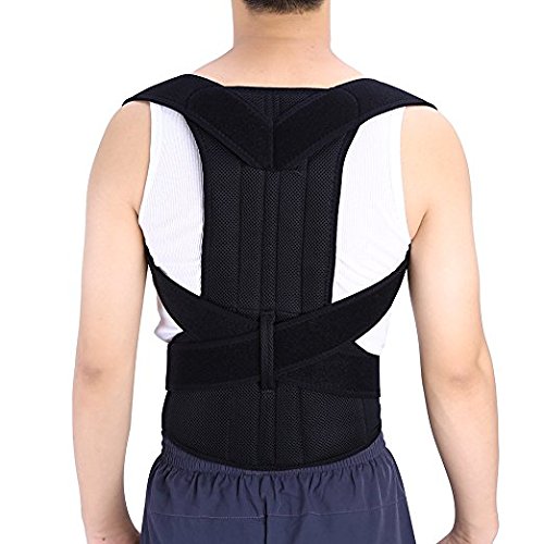Shoulder Back Waist Support,Yosoo Adjustable Back Support Posture Corrector Brace Posture Correction Belt for Men Women Back Shoulder Support Belt (XXL)