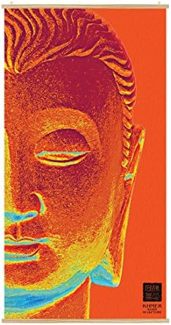 PREMIUM QUALITY Buddha Wall Poster Printed On Heavy Cloth With Deep Pigment Inks - Striking Buddha Wall Pictures On Canvas For Your Home Or Spiritual Space - Posters Of Buddha LCK-023