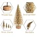 Jolik 26 Pcs Mini Artificial Christmas Trees Frosted Sisal Trees for Christmas Table Décor, 5 Sizes, 4 Colors
