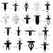 CNIKESIN 440 Pcs Auto Retainer Clips Plastic Rivets Fasteners Bumper Clips Kit Door Trim Panel Clips for GM Ford Toyota Honda Chrysler Auto Push Pin Rivets Set