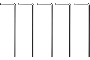 stonylab L-Shaped Glass Spreader Rod, 6x160 mm, Borosilicate Glass Coating Tool for Laboratory Use, Reusable Spreader Accesso