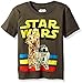 STAR WARS Little Boys Artoo Seethree Tee, Charcoal, 07