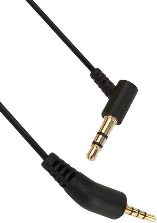 Replacement Audio Cable for Bose QC15 Black with Mic Headphone