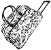 World Traveler French Toile Rolling Wheeled Duffle Bag 21-inch