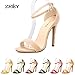 ZriEy(TM) Women Sandals High Heels 11cm Open Toe Ankle Straps Summer Bridal Patent Leather Shoes