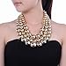 Fashion Strand Chain Big Resin Simulated Pearls Beads Choker Statement Bib Necklace