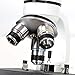 ZENY 40X-1000X Magnification Cordless All-Metal Optical Glass Lenses Cordless LED Illumination Biological Compound Microscope for Students