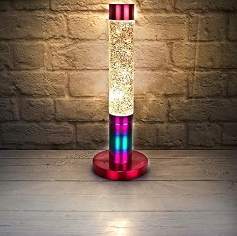 the glowhouse brillo del arco iris lampara de lava