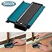 Contour Duplications Gauge 5 Inch Contour Profile Gauge, Multi-functional Plastic Contour Duplicator Edge Shaping Measure Ruler for Tiling Laminate Woodworking Practical Tool