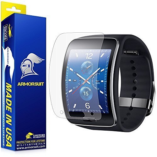 ArmorSuit Samsung Gear S Anti-Glare Screen Protector (2 Pack) Full Coverage MilitaryShield Screen Protector for Gear S - Matte Anti Bubble Film