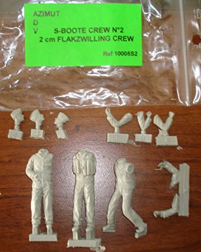 A.D.V / Azimut 1:35 S-100 Schnellboot 2cm Flak Crew No.2 (3 Figures)#ADV10005S2*