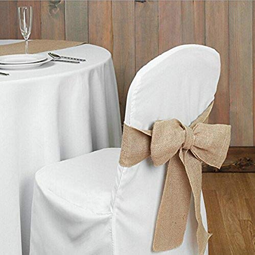 Burlap Table Runner 12" X 108''- Rustic Wedding Decoration Table Runner Decoration - Dining Table Runner Roll - Kitchen Table Runner - Thanksgiving Easter Baby Shower Reception Jute Table Runner - Thumbnail 4