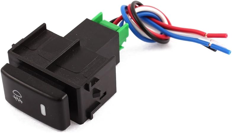 Amazon Sodial 赤のパイロットランプ 4有線フォグライトスイッチ 日産の為 黒 インテリアスイッチ 車 バイク