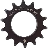 Origin8 Track Cog, 14T x 1/8, Black | Origin8 14T Track Cog - Hardened Chromoly, Rust-Resistant