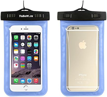 UNIVERSAL WATERPROOF CELLPHONE CASE, DRY BAG, UNDERWATER CASE FOR DEVICES UP TO 5.8" DIAGONAL. (blue)