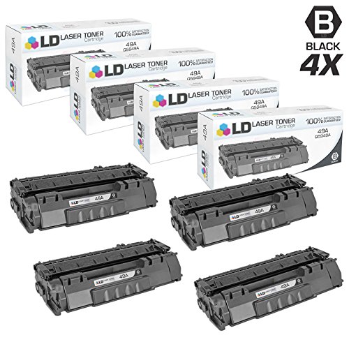 LD Products Compatible Toner Cartridge Replacement for HP 49A Q5949A (Black, 4-Pack) for use in HP Printer Laserjet: 1320, 1320n, 1320nw, 1320t, 1320tn, 3390 and 3426