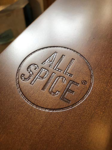 AllSpice Wooden Spice Rack, Includes 60 4oz Jars- Maple