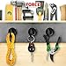 Force Magnet - 10 Pack Magnetic Hooks - Sturdy, Protective & Versatile - Organize Your Home, Office, Classroom & More - Perfect for Cruise Ship Holidays - Includes Bonus No-Scratch Pads